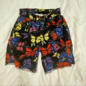Jaded london butterfly high waisted shorts